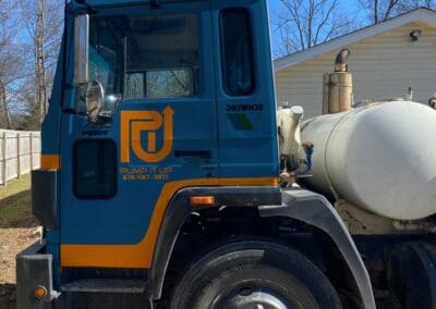 Close up of a Pump It Up truck cab